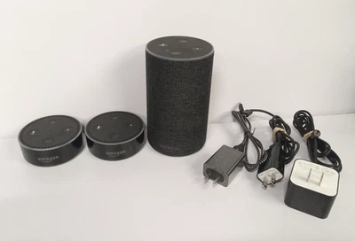 Lote de 3 dispositivos Amazon Echo (XC56PY, RS03QR) - ¡Todos probados, totalmente funcionales! #1 Foto 1 de 4