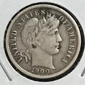 U.S. Barber Dime XF 1900 - Bild 1 von 2