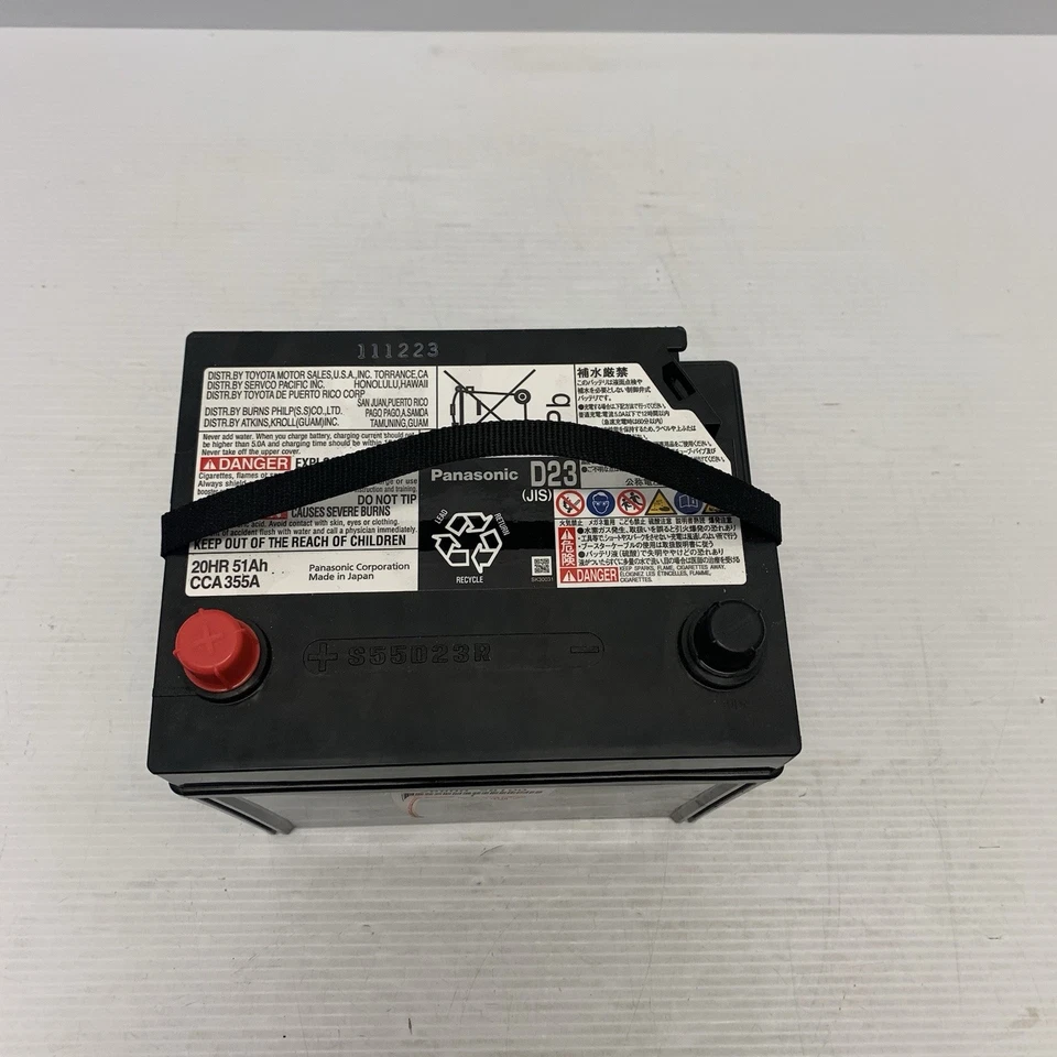 Genuine Toyota RAV 4 Hybrid 12V Battery Panasonic S55D23R Oem 28800-28101 Camry