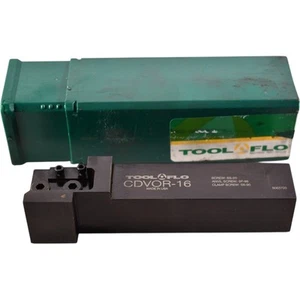 NEU Tool-Flo Wendeschneidbarer Nut-Trennwerkzeughalter: CDVOR-16, 1,063" Max Nut  - Bild 1 von 7