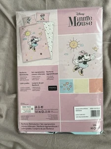 Minnie Mouse Bettwäsche Disney Garnitur Neu Renforce Bettwäsche 100x135cm - Bild 1 von 3