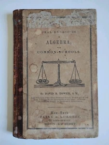 Algebra Antik Buch David B Turm 1845 - Bild 1 von 5
