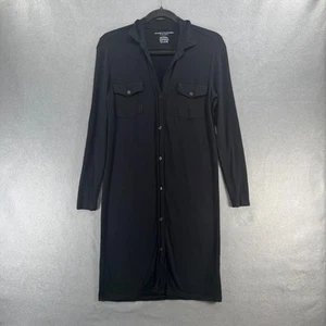Majestic Filatures Shirt Dress Womens Size 1 XS Black Deluxe TeeShirt Soft Touch - Picture 1 of 10