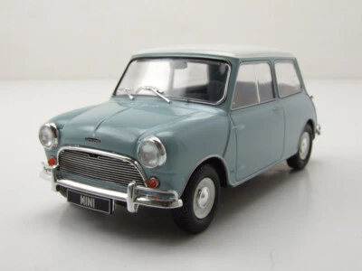 WHITEBOX 1:24  AUTO DIE CAST AUSTIN  MINI COOPER S  '65 CELESTE/ BIANCO WB124183 - Immagine 1 di 4