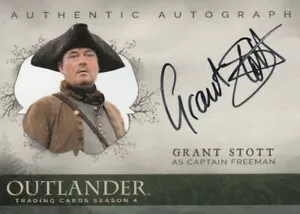 OUTLANDER TEMPORADA 4 - TARJETA DE AUTÓGRAFO GRANT STOTT (CAPITÁN FREEMAN) GS - Imagen 1 de 1