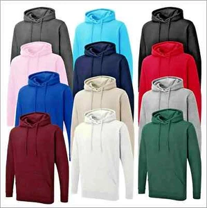 Herren Uni Pullover Kapuze Fleece Hoody Oberteil Neu Freizeit Outdoor Kleidung - Bild 1 von 14