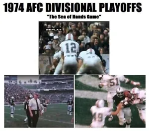 1974 AFC Divisional - Oakland Raiders vs Miami Dolphins DVD Sea of hands - Picture 1 of 1