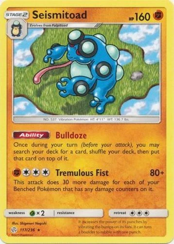 Seismitoad - 117/236 - Rare x1 - NM-Mint - SM Cosmic Eclipse - Image 1 of 1