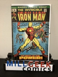 Iron Man #47 (Marvel Comics June 1972) F (6.0) UK Price Variant, Origin Retold - Picture 1 of 8