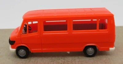 Micro Herpa Ho 1/87 Van Minibus Mercedes-benz MB 207 D Arancione No. Box - Immagine 1 di 4