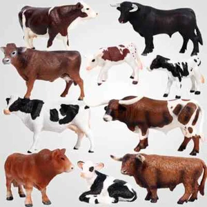 Hochwertige Actionfigur Simulation Tiere Modell realistisches Design Rind Kuh - Bild 1 von 36