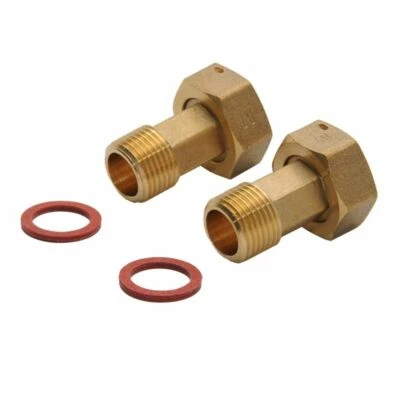 DELTAMESS Satz Wasserzählerverschraubung Verschraubung für Wohnungswasserzähler Wasser