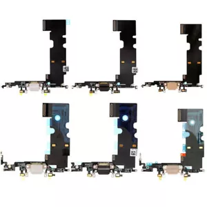 NUEVO Puerto de Carga Cargador Base Micrófono Flex para iPhone 6 6S 7 8 X + Plus Blanco Negro - Imagen 1 de 38
