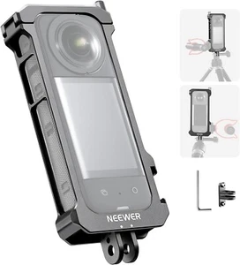 Action Camera Cage Compatible with Insta360 X3, Aluminum Alloy Formfitting Cage - Picture 1 of 9