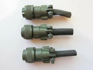 3 x ITT CANNON MS3106E-18-12P CIRCULAR CONNECTOR UNUSED - Picture 1 of 4