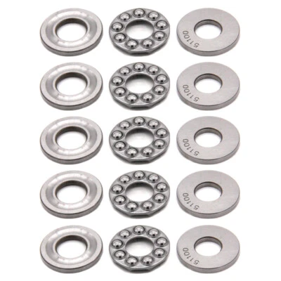 ISSCX 51100 Thrust Ball Bearings 10mm x24mm x 9mm Chrome Steel ABEC3 Single Row Roller