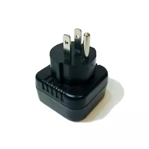 European EU Europe to US American Grounded Plug Adapter Outlet Converter - Picture 1 of 5