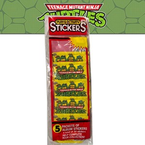 1989 Teenage Mutant Ninja Turtles Diamond Play & Activity 5 Stickers Packets MIP