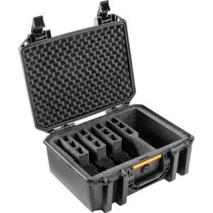 Pelican Vault V300PF5 5-Pistol Case - Black (Custom Pre-cut Foam) - Picture 1 of 6
