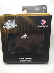 Ginocchiere Adidas USA Volleyball 5 pollici taglia GRANDE uomo donna nere nuove con scatola - Foto 1 di 7