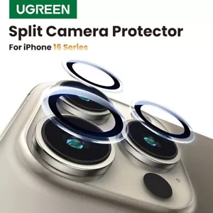Protector de lente de cámara UGREEN vidrio templado completo para iPhone 16 15 14 Pro Max - Imagen 1 de 10