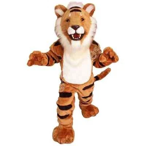 Tigre rayado mascota disfraz profesional, carnaval, escenario, Halloween, unisex - Imagen 1 de 4