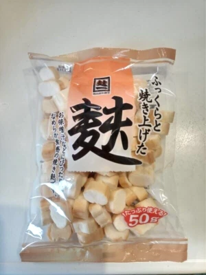 BAKUBUY.COM Yaki Fu Japanese Baked Wheat Gluten 50g Yakifu 焼き麩 Wafu Miso Soup Noodle Topping