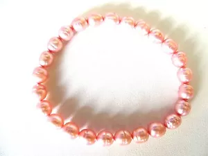 Bracciale elastico Honora coltivato medio perle rosa - Foto 1 di 1