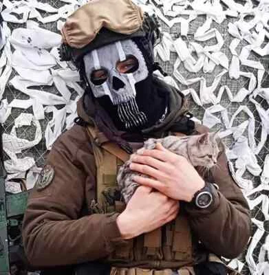 Military tactical balaclava mask with Ghost Ghost skull from the Call of Duty - Image 1 of 4