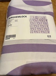 Ikea Berghemlock King Size Duvet cover Pillowcase 240 x 220cm 805.546.52 NEW - Picture 1 of 5