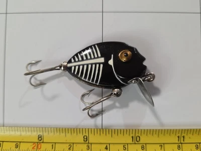 SEÑUELO DE PESCA VINTAGE HEDDON DIMINUY PUNKINSEED BLACK SHORE (OJOS DORADOS) Foto 1 de 4