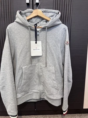 Moncler Zip up hoodie grey size small - Image 1 of 4