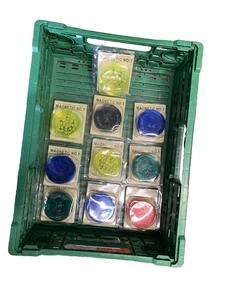 10 X Magnetic No.1 Plastic 3 Part Herb Tobacco Grinder Storage Shark Teeth 76A - Picture 1 of 1