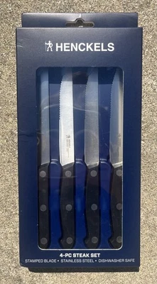 Juego de 4 cuchillos para carne Henckels artículo nuevo n.º 39323-400 nuevo en paquete Foto 1 de 3