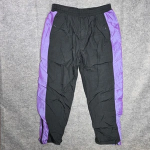 Nike Flight iridescent Pants Mens XL Black Purple Nylon Windbreaker Track 90s - Foto 1 di 10