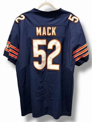 Camiseta Nike NFL Khalil Mack Chicago Bears #52 cosida en el campo azul marino talla 48 Foto 1 de 4