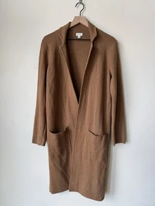 J. Crew Open Front Long Sweater Blazer Camel Medium Longline Coatigan Ella - Bild 1 von 3