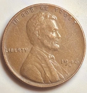 ๐ฅ 1946 S Lincoln Wheat Penny Off Center Rim ERROR & Uneven Mint Mark - Picture 1 of 6
