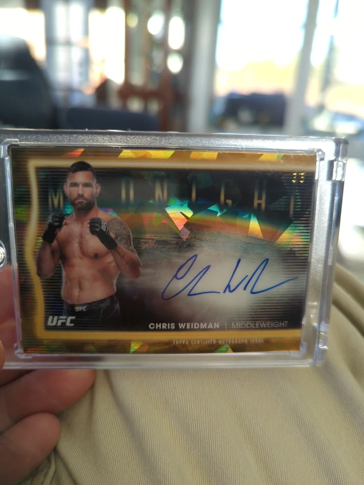 2025 Midnight Chris Weidman UFC Midnight Signatures Auto  3/5 - Image 1 of 4
