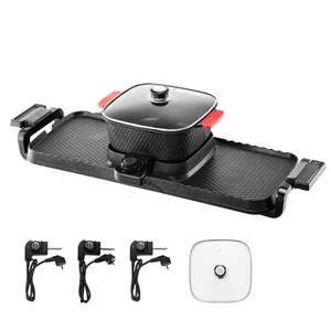 Hot Pot with Grill 2300W 2-in-1 Electric Smokeless BBQ with Removable Pot - Picture 1 of 12