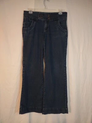 KIKIT Wide Leg Bell Bottom Jeans 4 Button Front Size 10 - Image 1 of 4