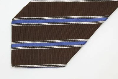 Gravata masculina de seda/algodão CHURCH'S feita na Itália - Imagem 1 de 4