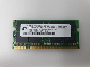 Apple MacBook Pro A1211 2006 15" Memory RAM 1GB PC2-5300S MT16HTF12864HY-667B3 - Picture 1 of 8