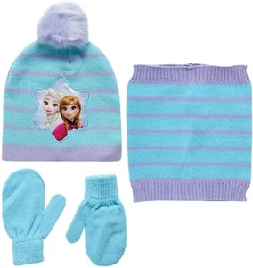 Frozen Winter Hat and Kids Glove/ Mitten Set, Frozen Beanie Age 2-7 - Picture 1 of 20