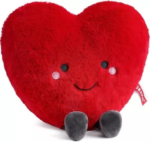 Cute Plush Red Heart Pillow Love Pillow Cushion Toy Throw Pillows Living Hear... - Picture 1 of 2