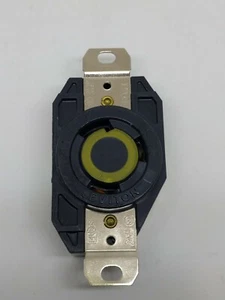 Leviton Black L5-30R Locking Receptacle Outlet 30A 125V Single Phase 2610 - Bild 1 von 4