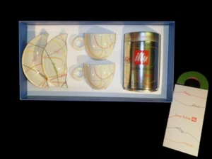 Illy Happilly in confezione originale 2 tazze cappuccino con barattolo - Foto 1 di 2