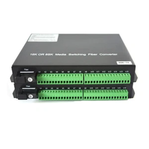 8 BIDI Dry Contact Closure over Fiber Optic Extenders Converters Control Systems - Picture 1 of 7