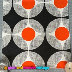 Vintage 1960s Mod Geometric Wallpaper Prop Fabulous Space Age Eames Panton Style - Picture 1 of 2