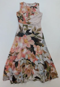 Tahari Women's Dress Size 6 Floral Print Fit & Flare Midi Maxi NEW - Picture 1 of 14